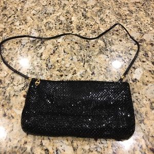 Ashley Moore black sequin handbag
